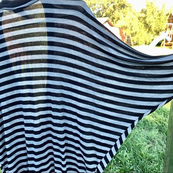 🌟 Bobeau Nordstrom Striped Cardigan Dolman Sleeves Size M - Picture 3 of 6